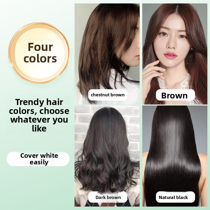 CQRZEN Plant Bubble Hair Dye Foam Temporary Color Unisex Self Application 300ml