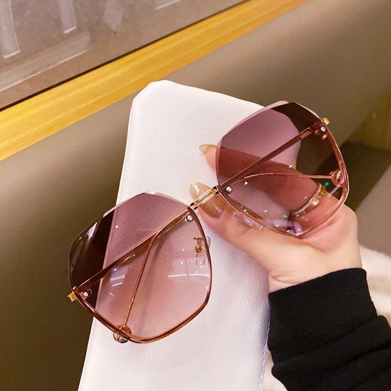 Frameless Metal Sunglasses UV Protection