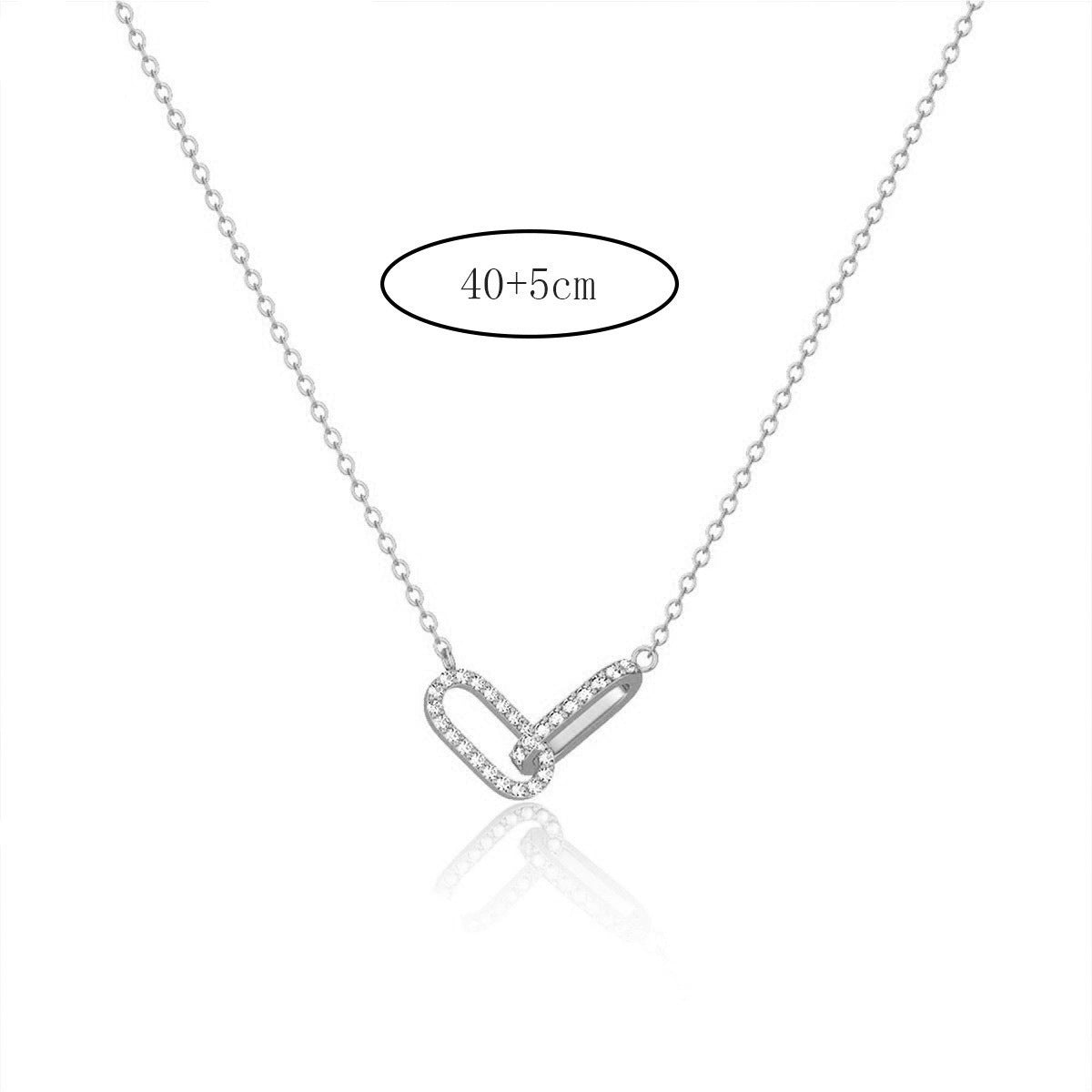 Paperclip Pendant Necklace