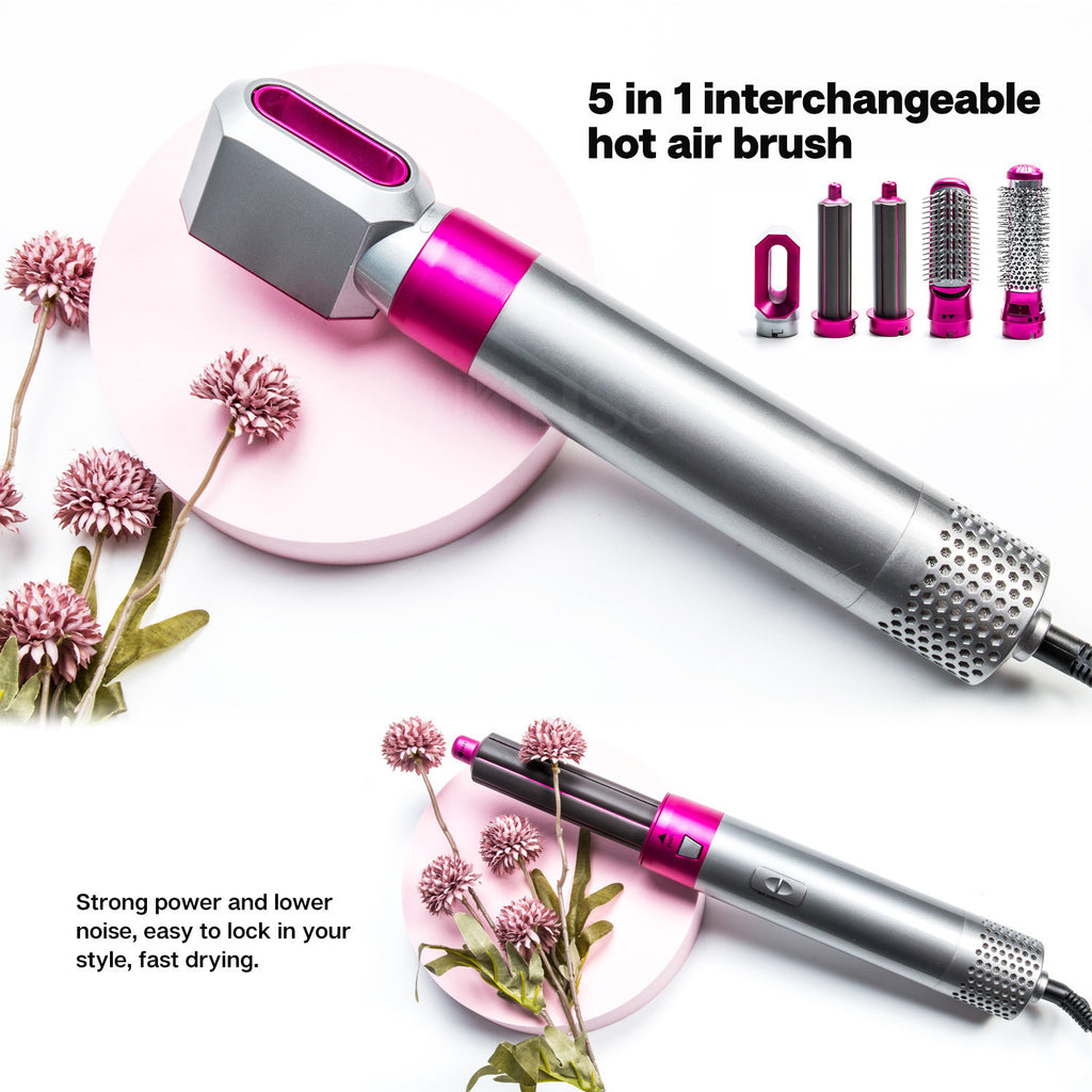 5-in-1 Hot Air Brush Automatic Curling Iron