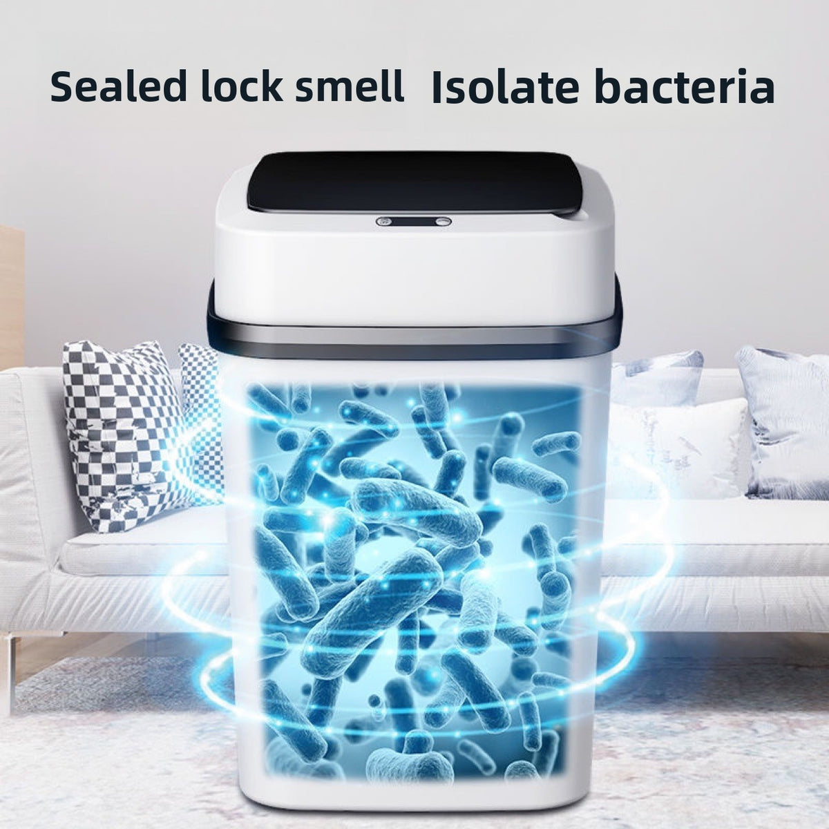Automatic Sensor Trash Can with Lid