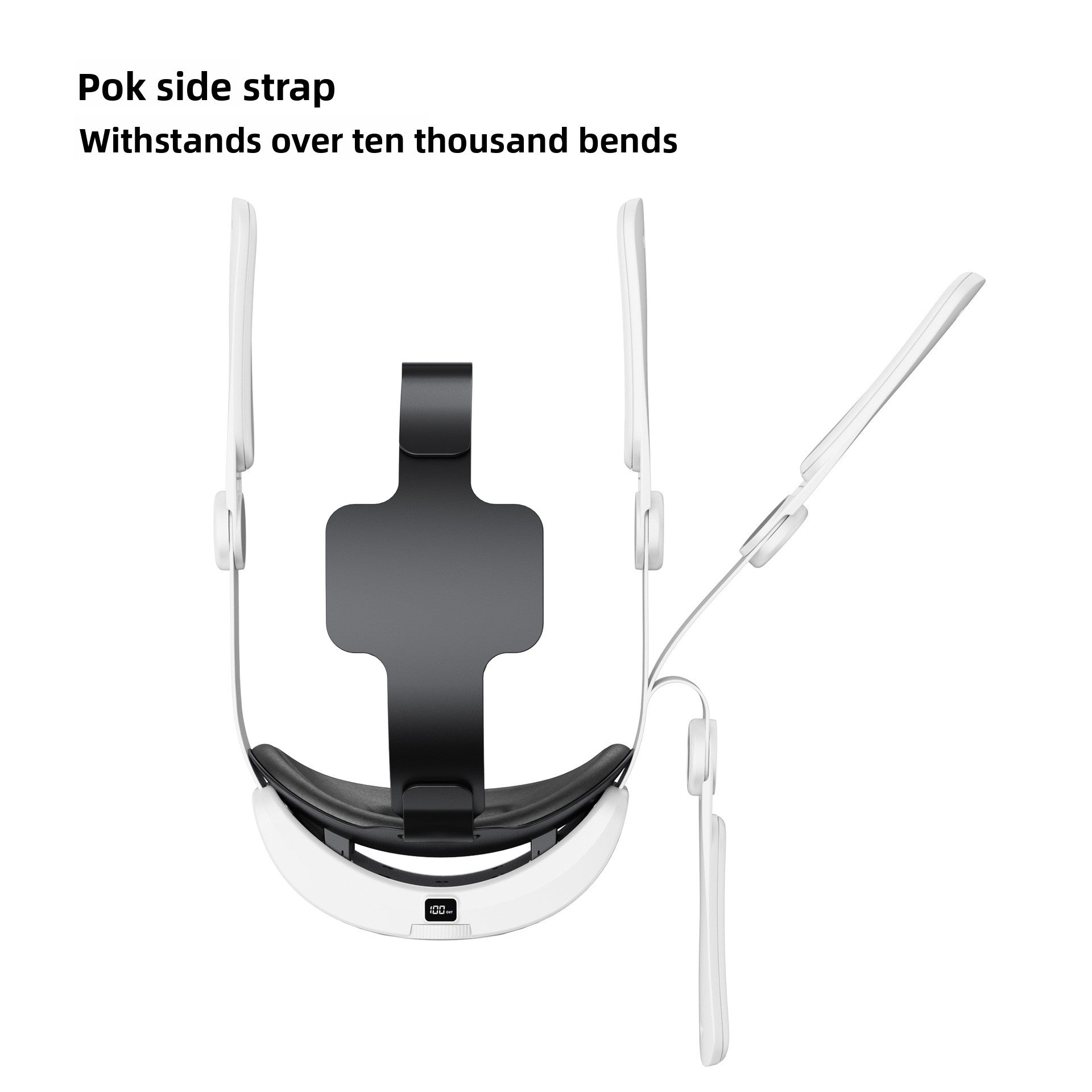 Adjustable VR Headband with Extended Battery for Meta Quest 3