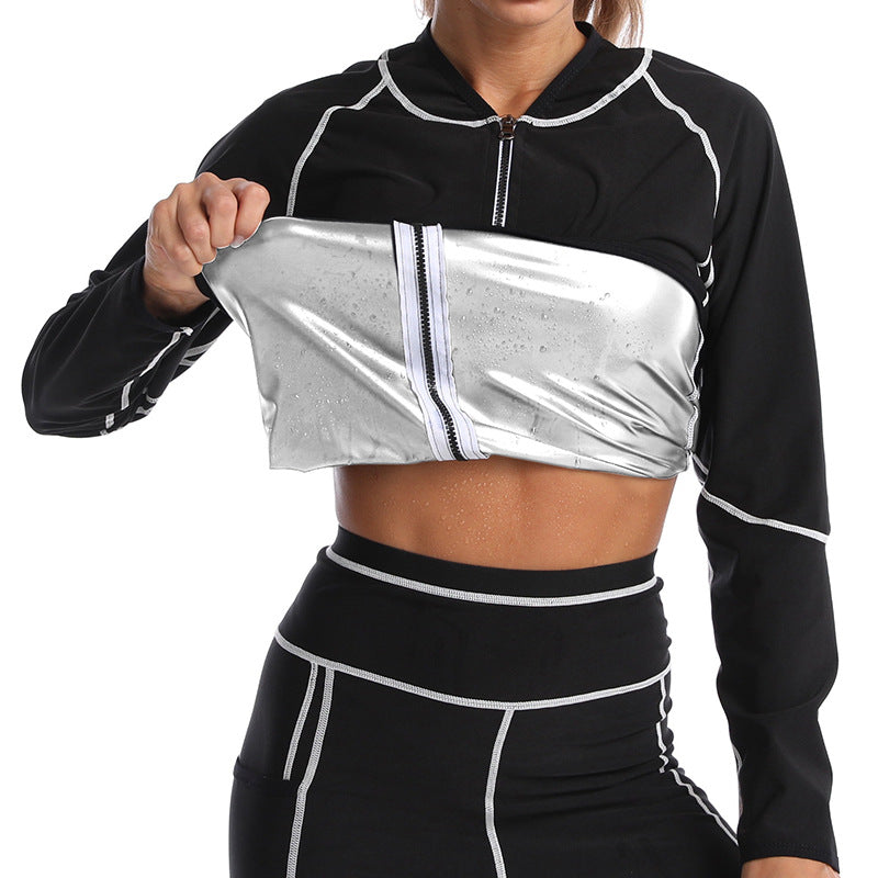 Womens Long Sleeve Shapewear Fitness Suit