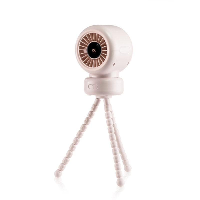 Octopus Clip On Desk Fan with Digital Display