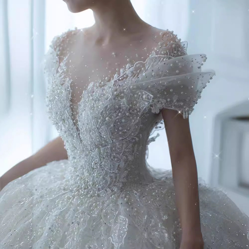 Princess Wedding Dress Organza Bridal Gown