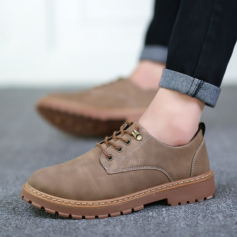 Mens Casual Leather Work Boots