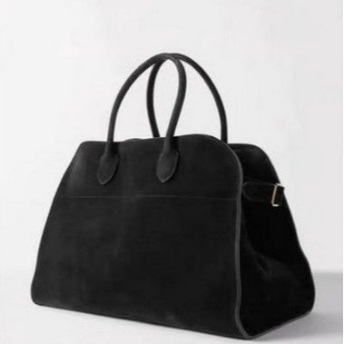 Women's Retro Suede Tote Bag with Large Capacity