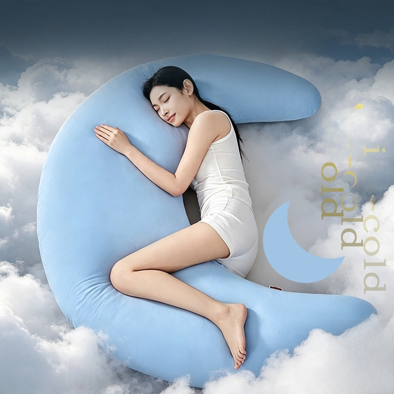 Moon Shaped Cooling Pillow for Side Sleepers