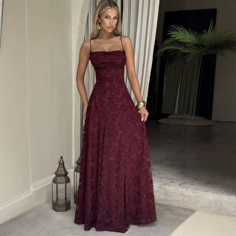 Elegant Backless Slip Dress
