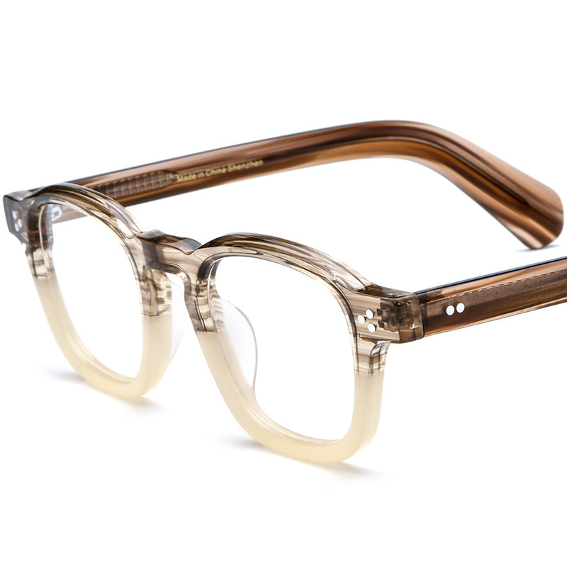 Retro Square Acetate Eyeglass Frames