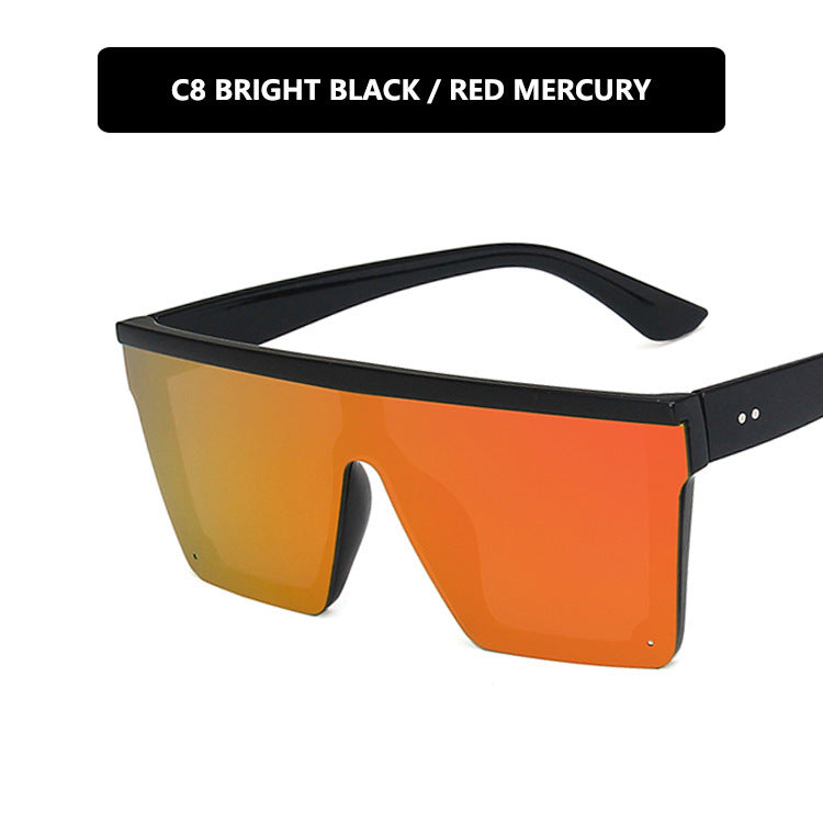 Purple Retro Square Frame Sunglasses