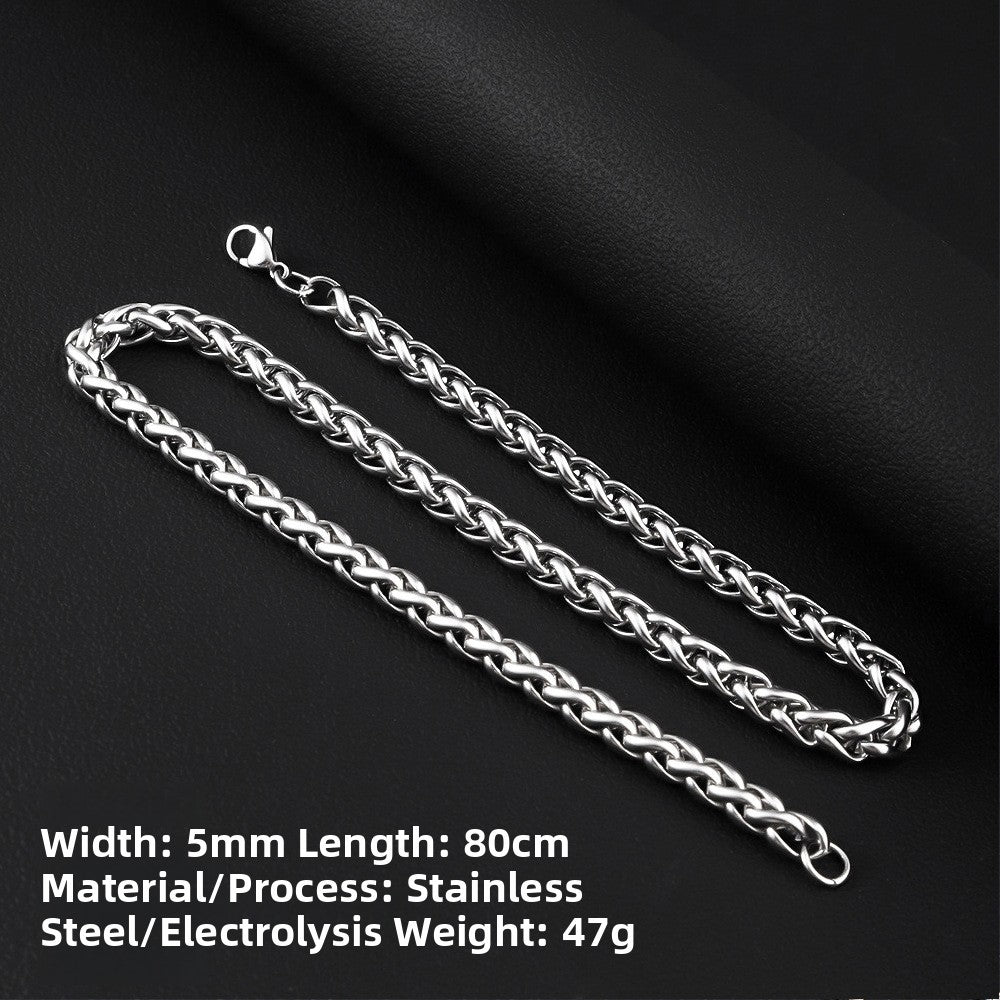 Titanium Steel Keel Chain Necklace