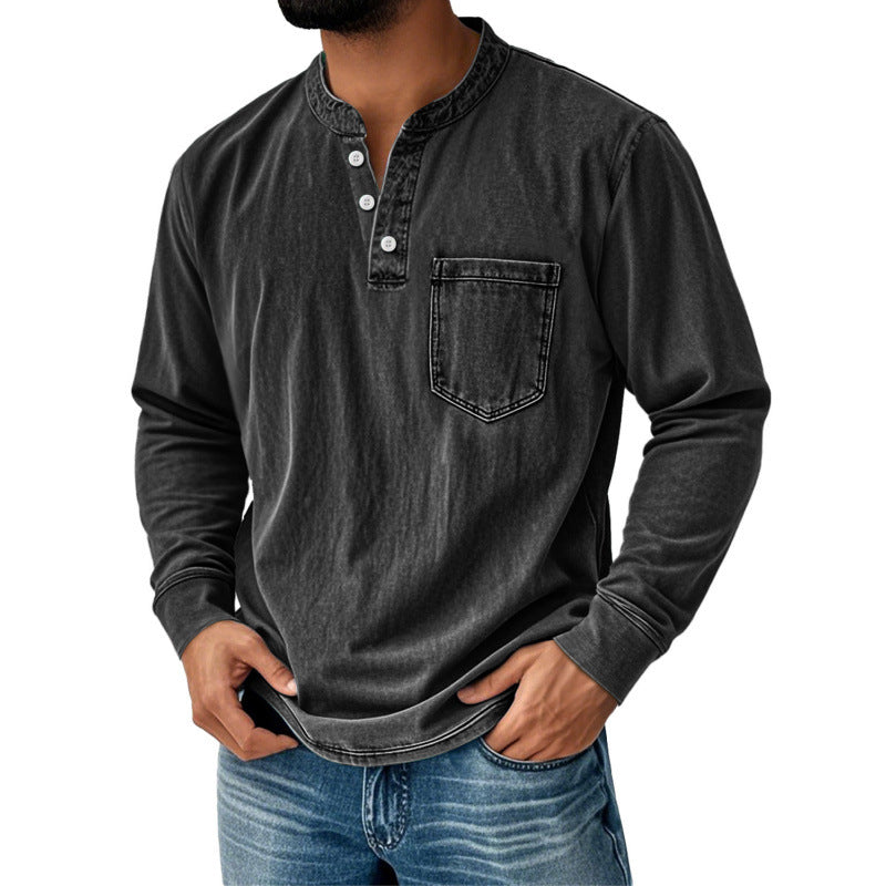 Mens Half Zip Long Sleeve Sweatshirt