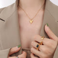 Simple style heart-shaped necklace