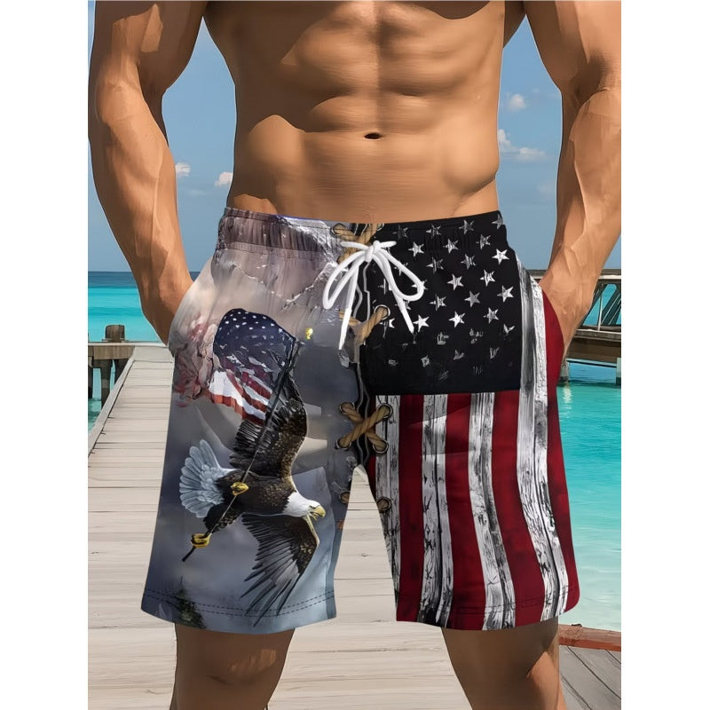 Mens Loose Breathable Beach Shorts