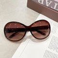 Vintage Large Oval Sunglasses