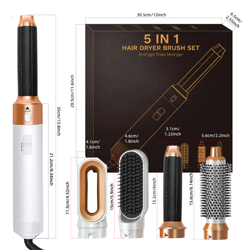 Five-in-one multifunctional hair dryer hair straightener
