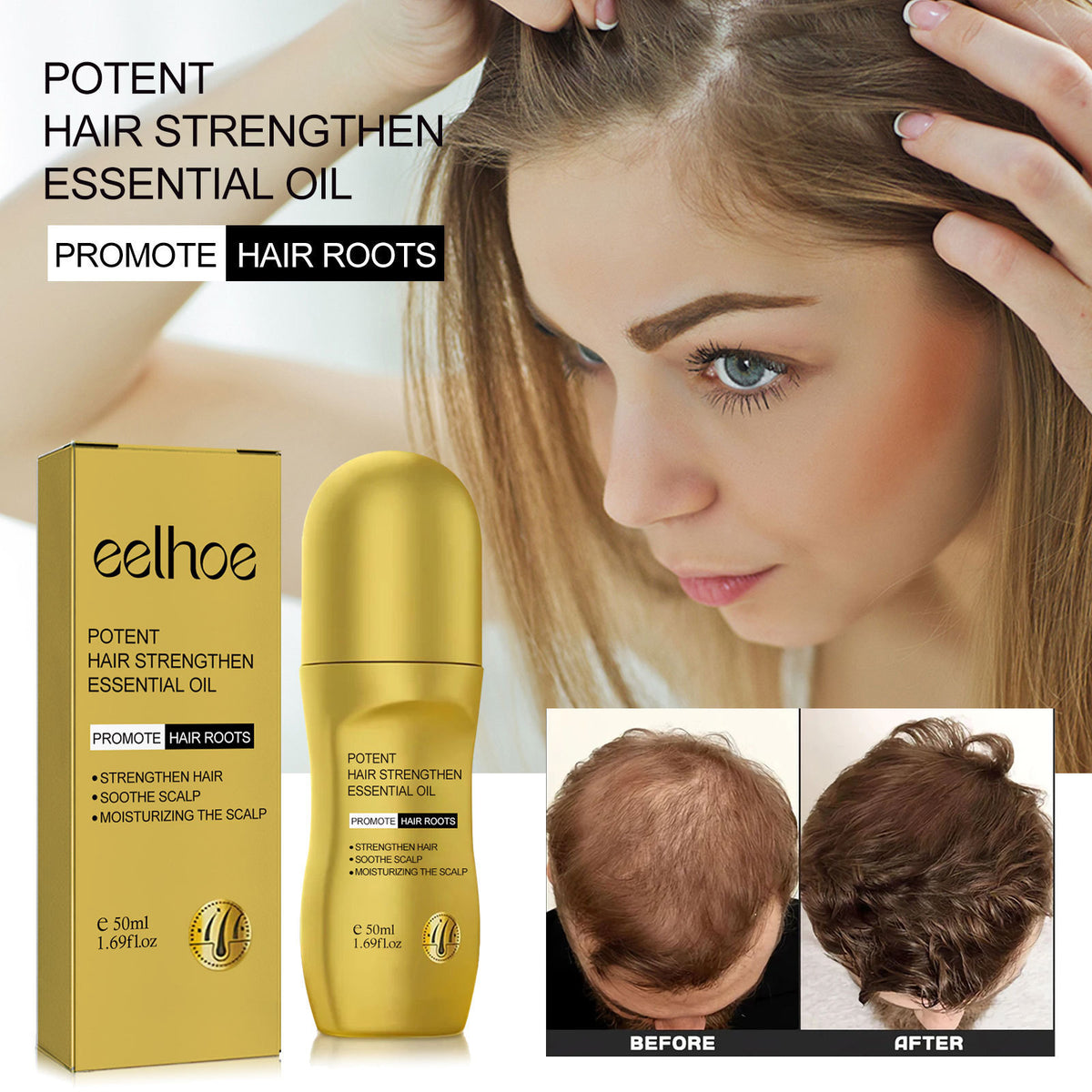 Eelhoe Hair Thickening Roll-On Essence