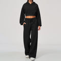 Women's Fleece Lined Zip Up Hoodie and Sweatpants Two Piece Set