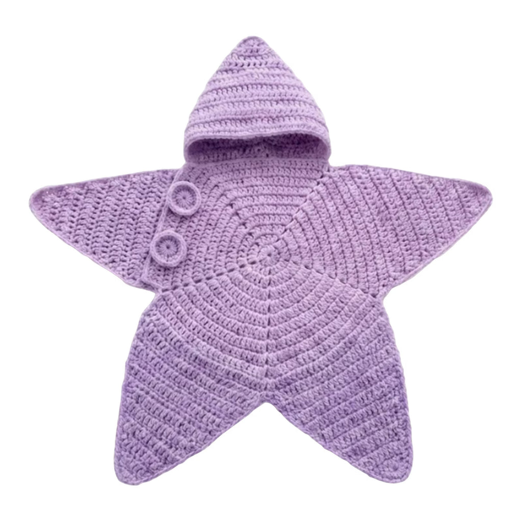 Knitted Baby Sleeping Bag Thickened Fleece Swaddle
