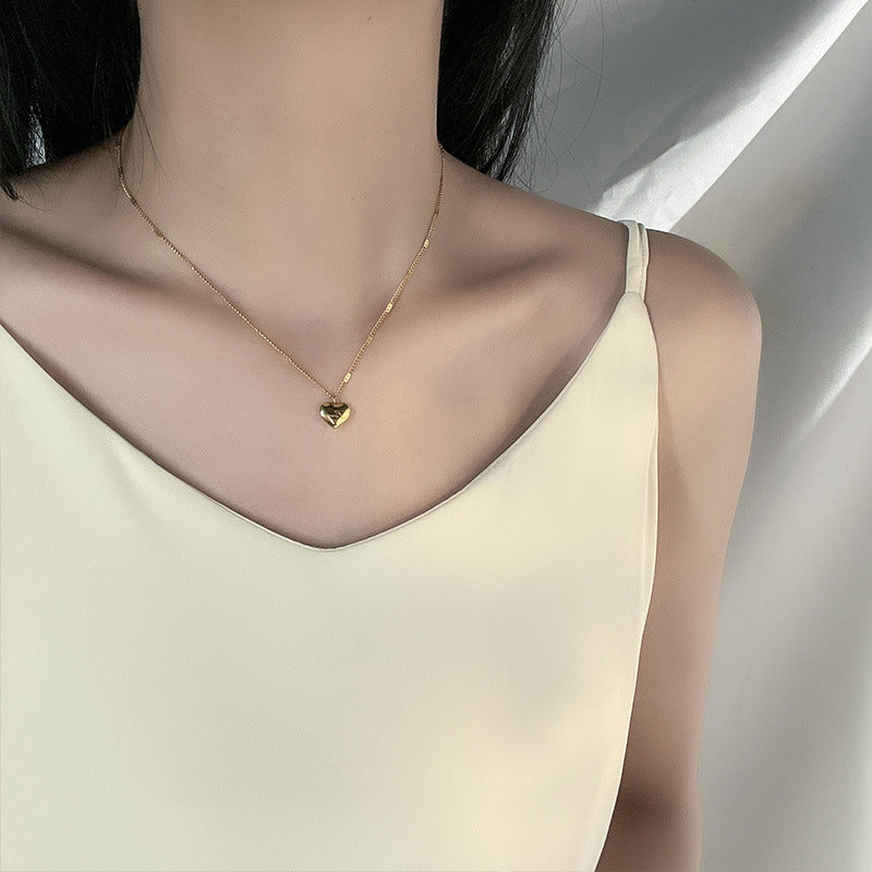 Heart Necklace, Minimalist and Elegant