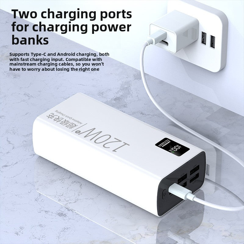 60000mAh Portable Charger Super Fast Charging Power Bank With LED Display