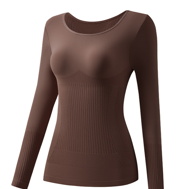 Seamless warm and thick long-sleeved pants