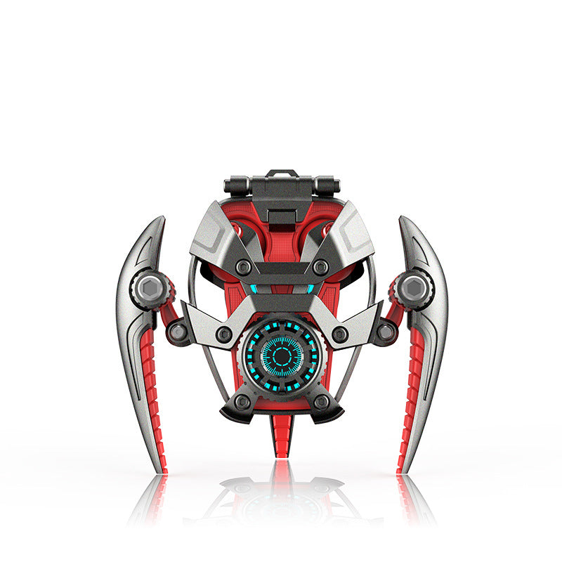 Cyberpunk Metal Bluetooth Headset with Luminous Effect