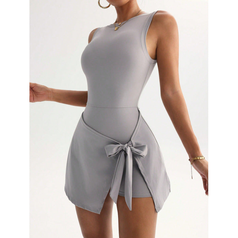 Womens Two Piece Anti Exposure Tennis Dress