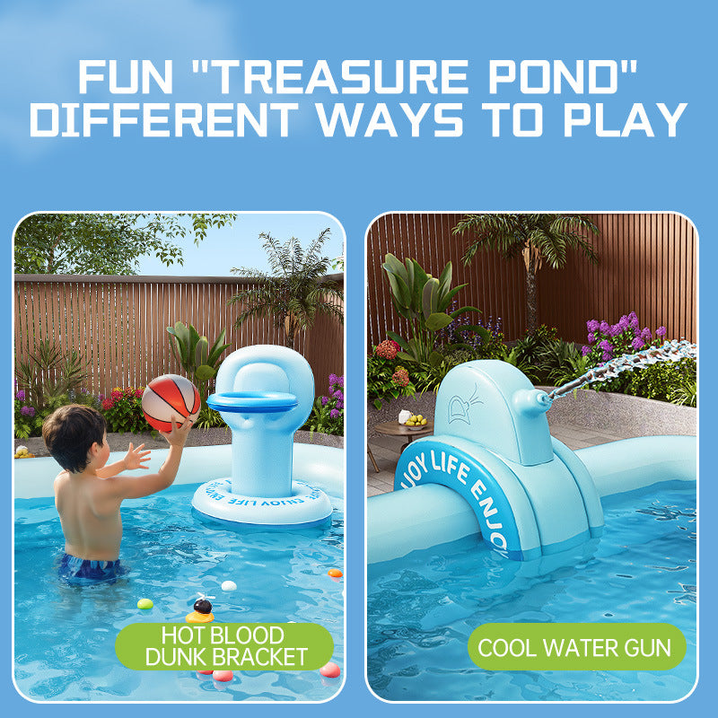 Thickened Inflatable Swimming Pool for Family Recreation