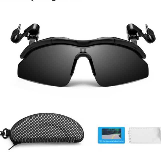 Reversible Clip-On Polarized Golf Sunglasses