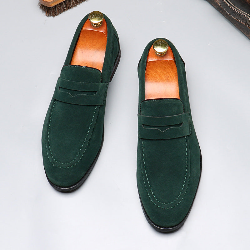 Classic Solid Color Slip-On Loafers