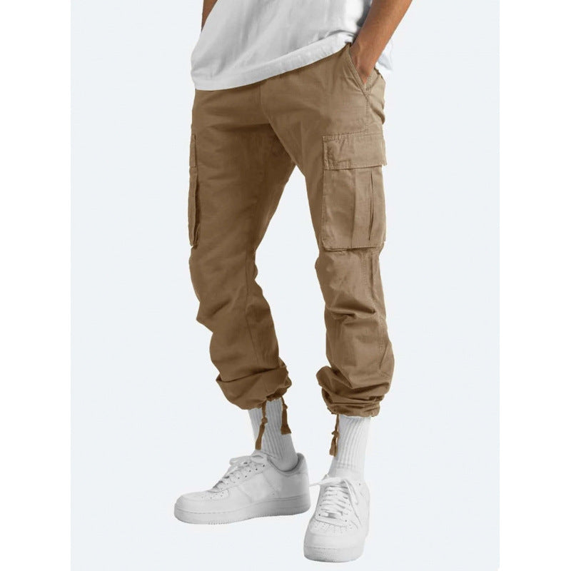 Mens Drawstring Cargo Pants