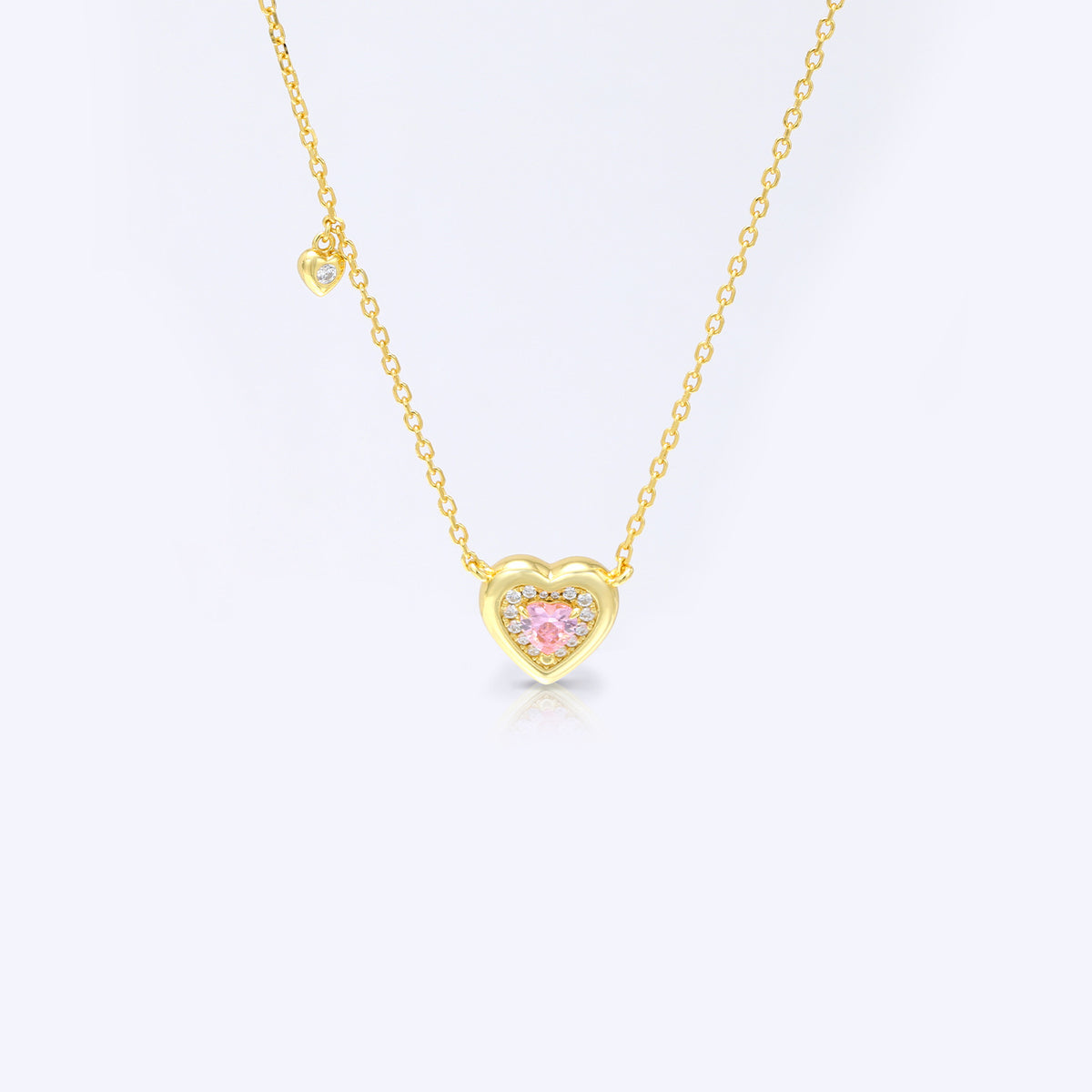 Round Birthstone Zircon Necklace