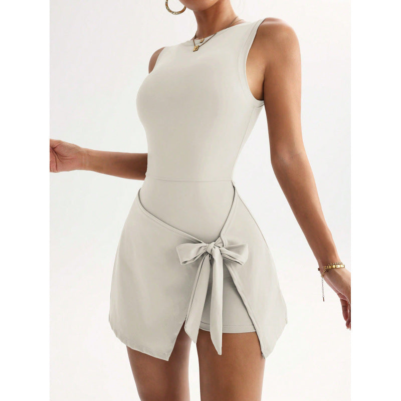 Womens Two Piece Anti Exposure Tennis Dress