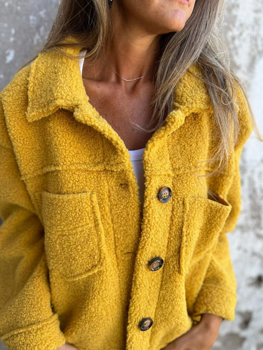 Lapel Wool Blend Jacket