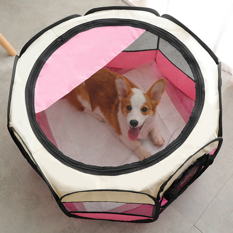 Foldable Pet Playpen Tent Enclosure