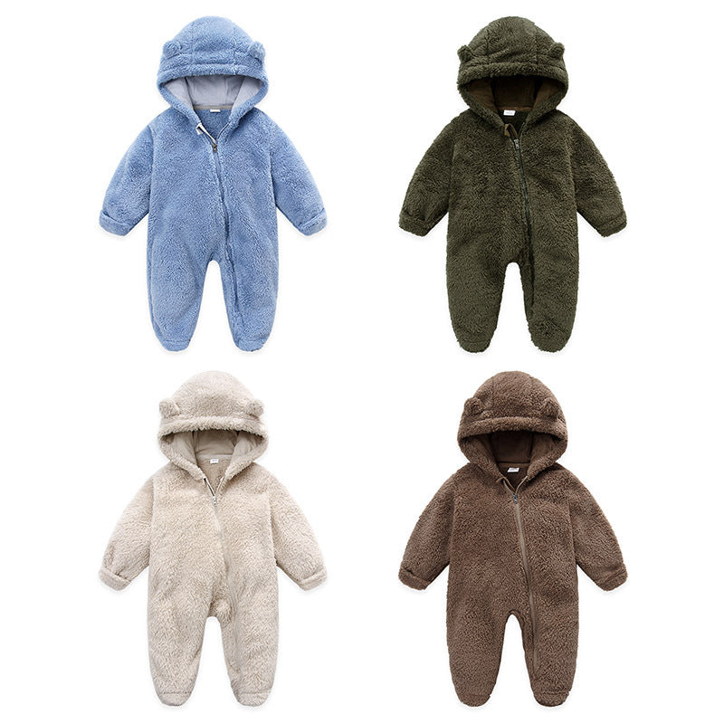 Infant Fleece Romper Winter Wear