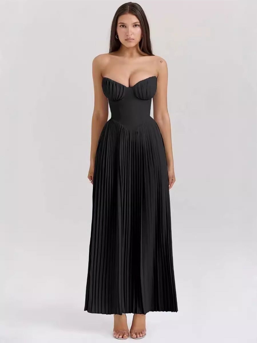 Elegant Sleeveless Tube Top Dress