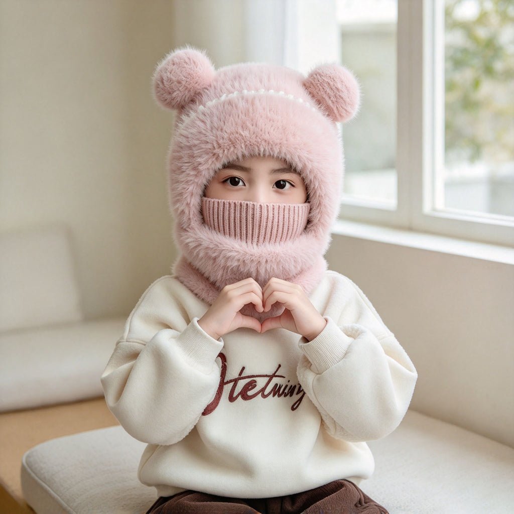 Fluffy Knitted Beanie for Women