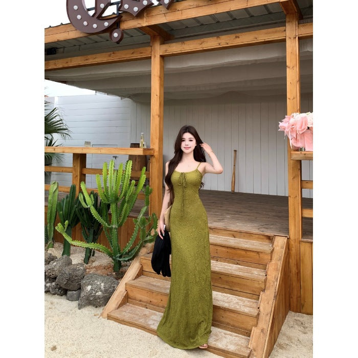 Retro Strappy Dress for Women