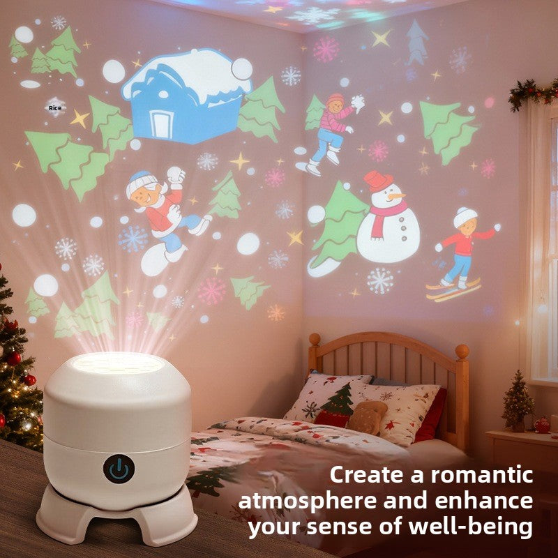 Rotating LED Projection Night Light