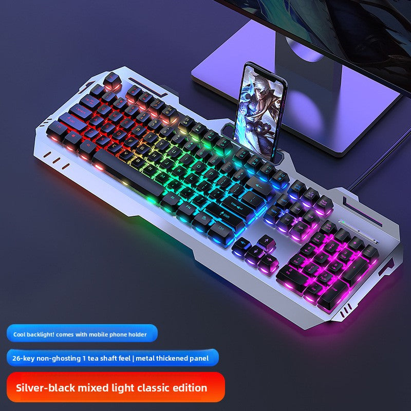 Mechanical Feel Wired Keyboard with Backlight