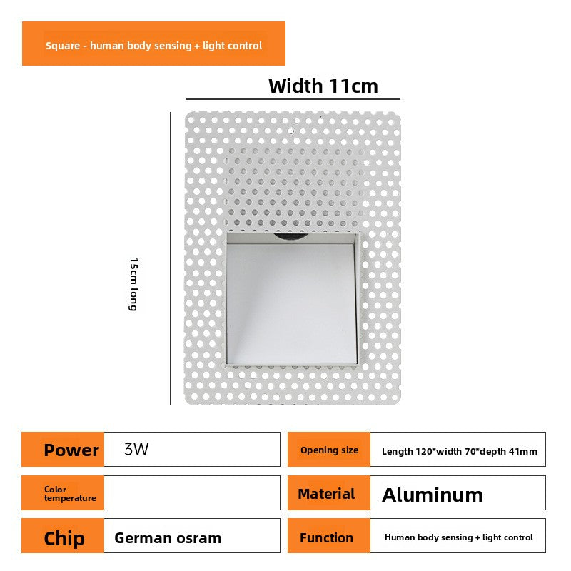 Borderless Human Sensor LED Step Light
