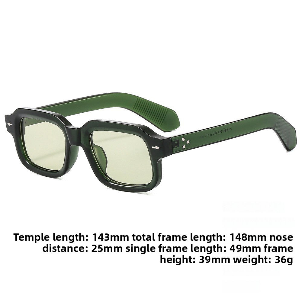 UV400 Protection Square Frame Sunglasses