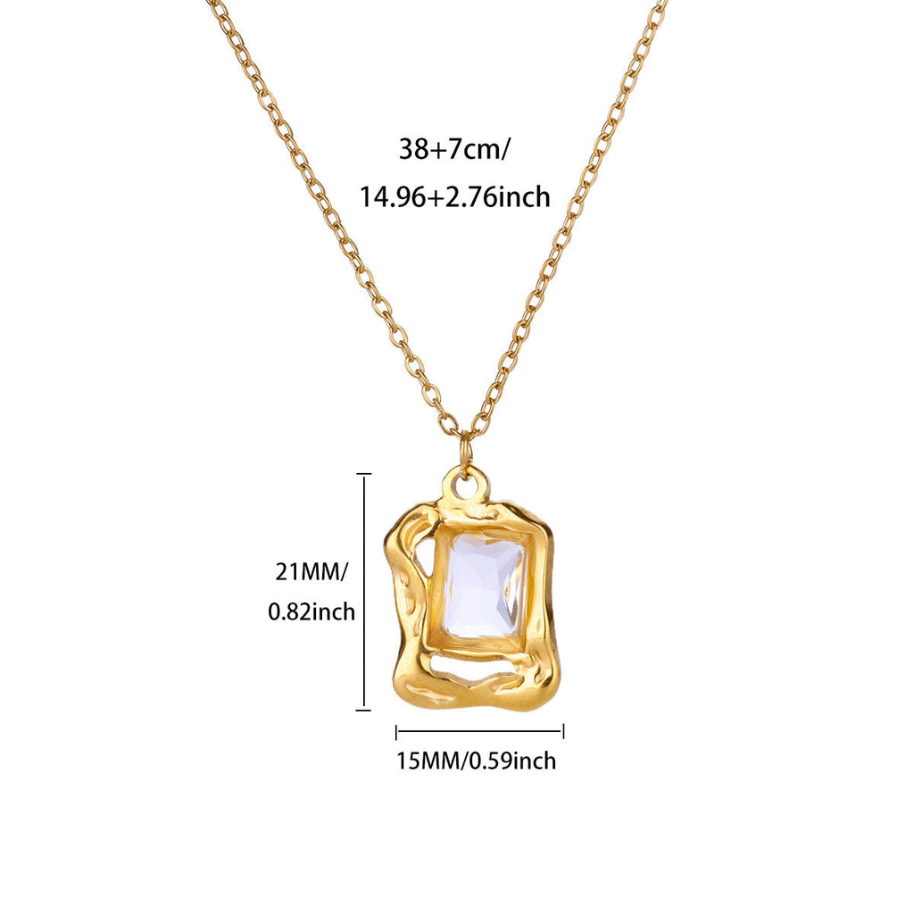 Zircon Pearl Necklace