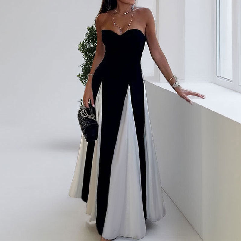 2026 Cross-Border Foreign Trade Women's Clothing European and American Summer New Style Elegant and Sexy Backless Slim-Fit Dress