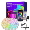 Waterproof RGB Smart LED String Lights with App Control