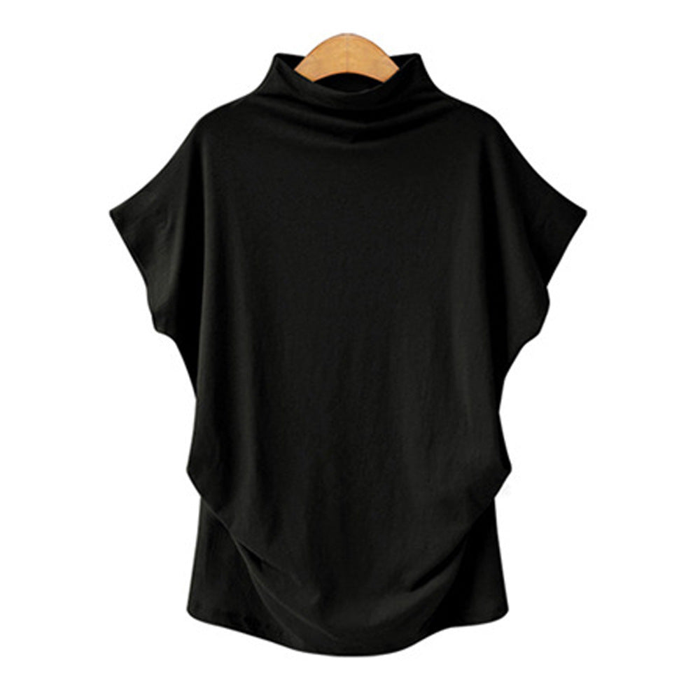 large size women's high collar top