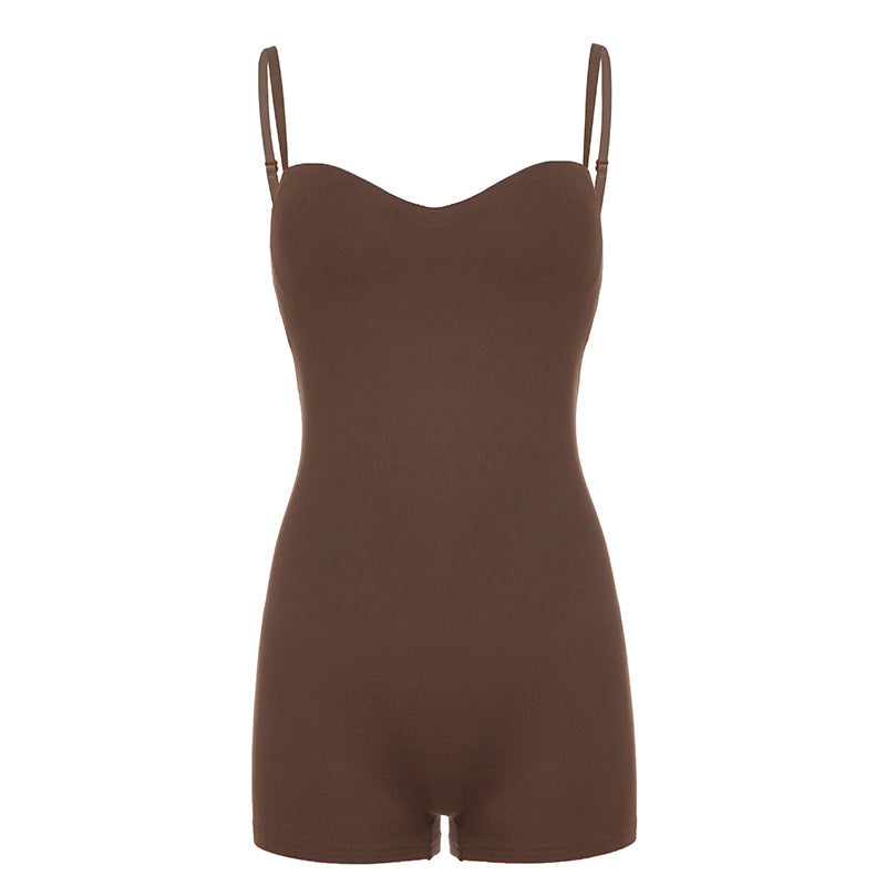 Elegant Sleeveless Jumpsuit Shorts